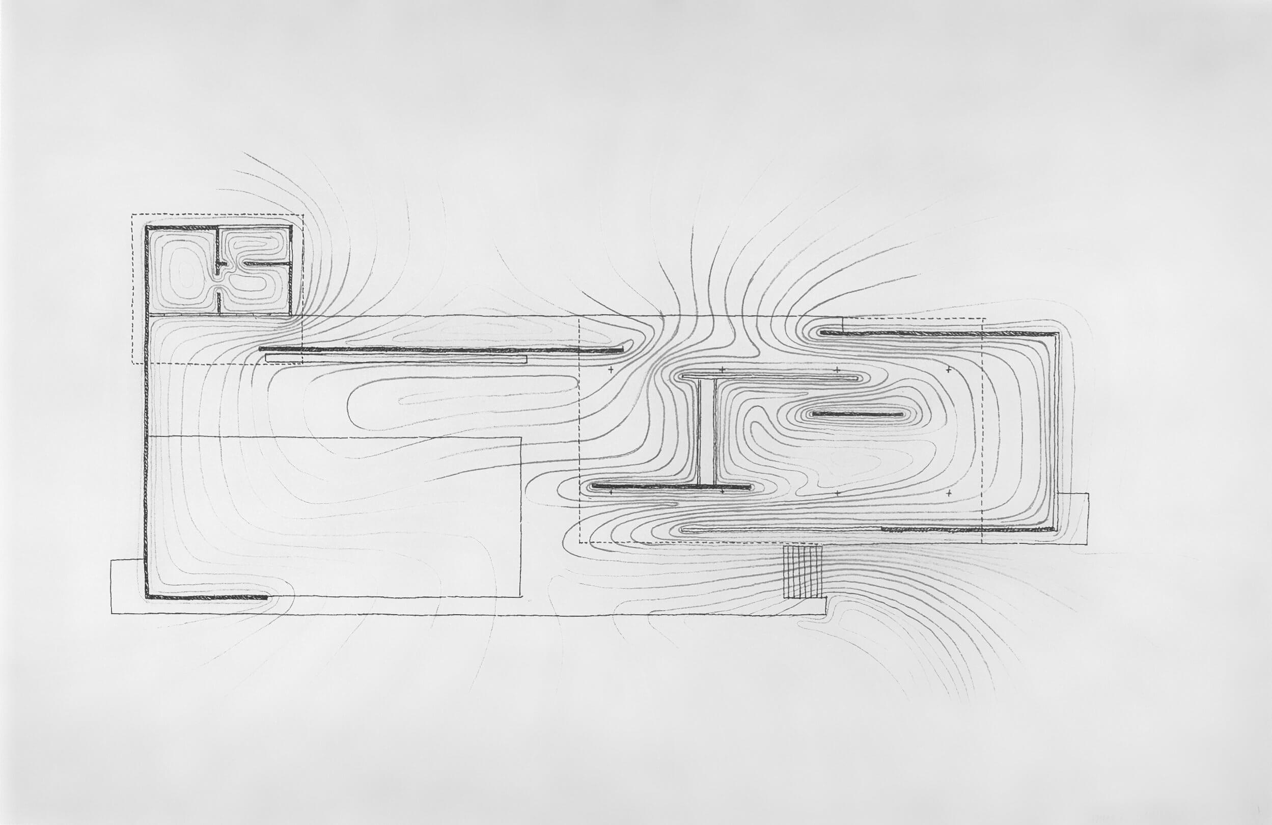 ‘Density & Flowing of Space’ - Paul Rudolph’s graphic analysis of Mies’s Barcelona Pavilion
