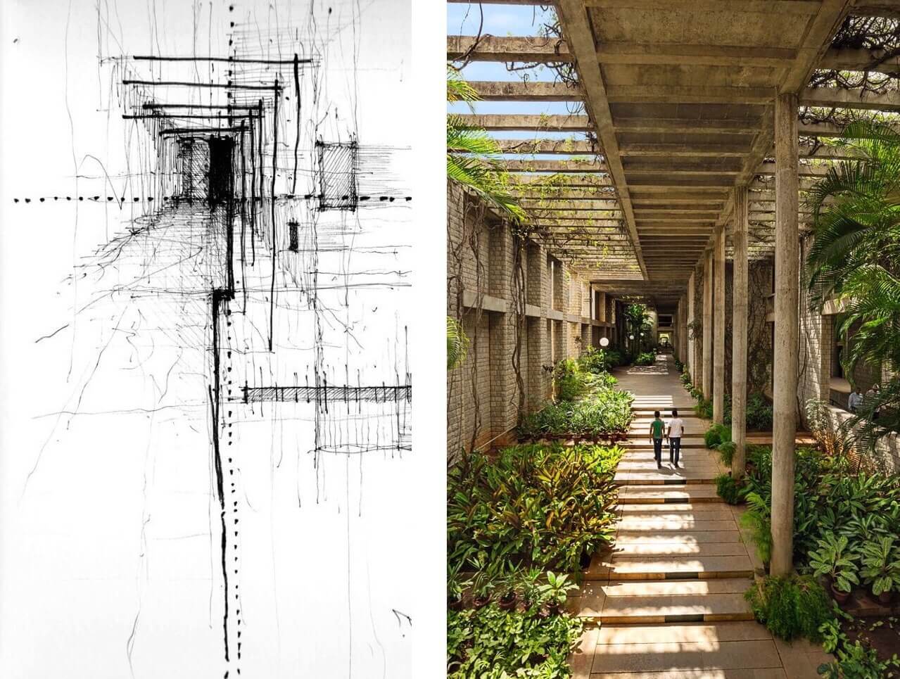 a-sketch-a-view-of-the-iim-bangalore
